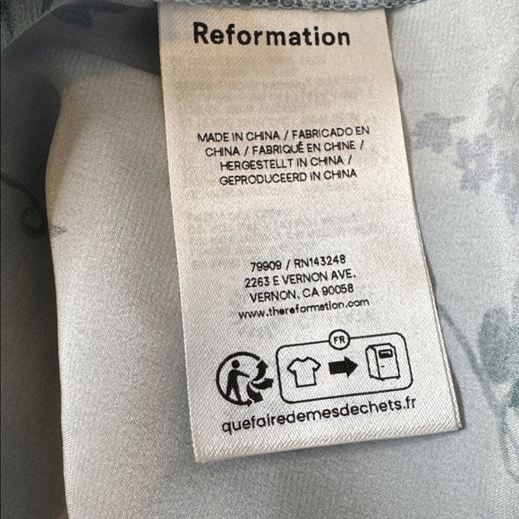 Reformation Ivan Silk Fresh Air Maxi Dress Brand New - Picture 12 of 13